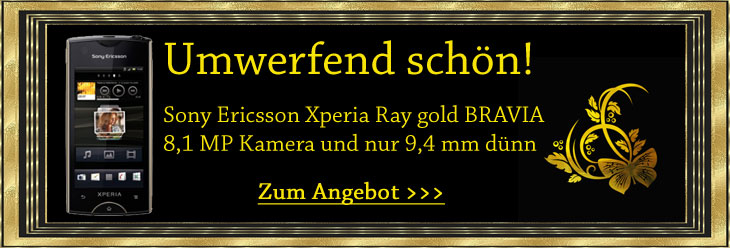 Sony Ericsson Xperia Ray gold